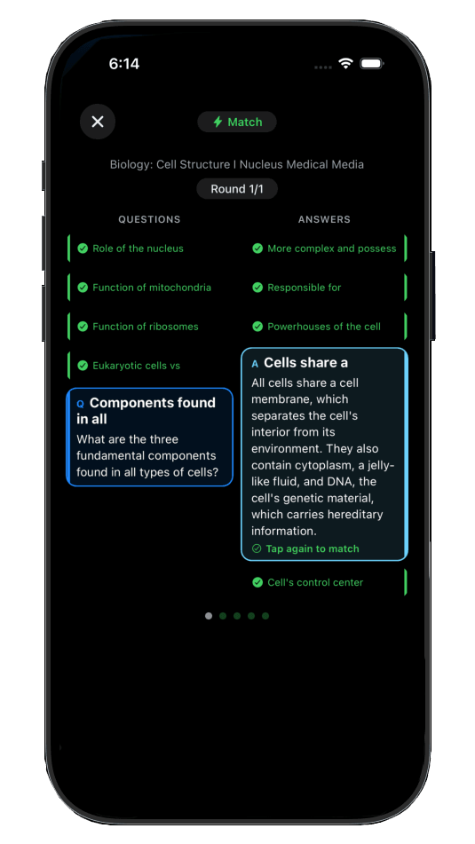Speed match game pairing questions and answers